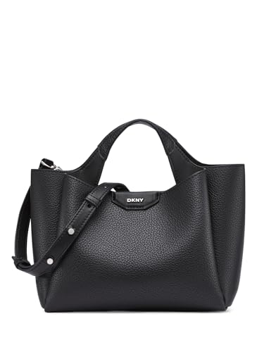 Willa - Mini bolso para mujer, 100% poliuretano, talla S, negro/plateado, Small