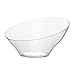 PARTY BARGAINS Angled Plastic Bowls - [5 Pack] Clear, Heavy-duty Premium Quality Large Serving Bowl, Excellent for Weddings, Baby & Bridal Showers, Parties & More