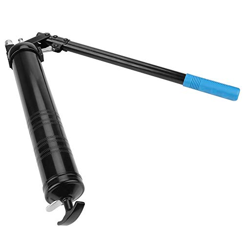 Grease Gun, 600cc Heavy Duty High Pressure Grease Gun Manual Level Hose Lubrication Tool - Thumbnail 4