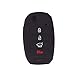 WFMJ 2Pcs Black Red Silicone Remote Smart 4 Buttons Flip Key Chain Cover Bag for Kia Sorento Carens Forte Rio Soul Optima Sportage