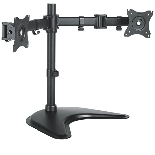 Kantek FreeStanding Desktop Dual Monitor Stand, Mounts 2 Screens up to