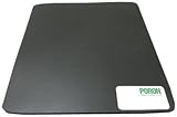 Poron Polyurethane Open-Cell Foam Sheet, Soft Firmness, Adhesive Backing, Black, 0.188