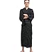MAYSONG Japanese Yukata Kimono Robe OBI Belt Mens Yukata Set L Square Pattern