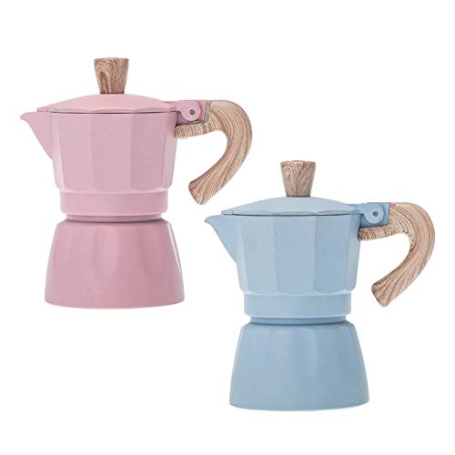 LINhuahua Mokkakanne Espressokocher Herdplatte Kaffeekanne Kaffeebereiter Edelstahl für Küche Home Office – Bild 4