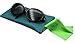 MyEyeglassCase Soft Sunglasses Case Squeeze Top | XL glasses case with Cleaning Cloth | Passport Holder Pouch | Earbud and Phone Charger Storage (CT8 Turquoise)