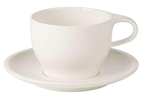 Villeroy & Boch Coffee Passion Cappuccino-Set, 2-teilig, Premium Porzellan, Weiß