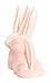 Beth Marie Luxury Boutique Bunny Rabbit Ring Holder, Pink Ceramic Engagement and Wedding Ring Holder, Measures 2.75