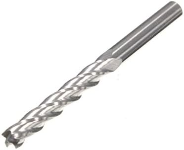 ChenXi Shop 3.175mm Carbide CNC 4 Flute Spiral Bit End Mill Tool CEL 22mm