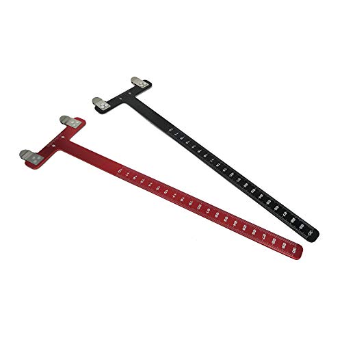 difcuyg5Ozw Outdoor T Square Hunting Archery Recurve Compound Bow Arrow Steel Measuring Ruler Tool - Black