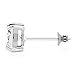 LUVAMI 18k White Gold Plated CZ Cubic Zirconia Square Princess Cut 7mm 1.25 Carat Studs Earrings Gift Box Included - Mens Womens Children Fashion Jewelry, Bridesmaid Groomsmen Gifts