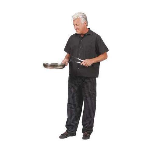 Fame Short Sleeve Cook Shirt (2XL, Black)