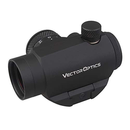 TAC Vector Optics Maverick 1x22 T-1 Tactical Compact Red Dot Sight Scope with Quick Release QD Mount for Rifles Handguns Airsoft Color Black - Thumbnail 4