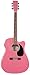 Pink Full Size Thinline Acoustic Electric Guitar With Free Gig Bag Case and Picks