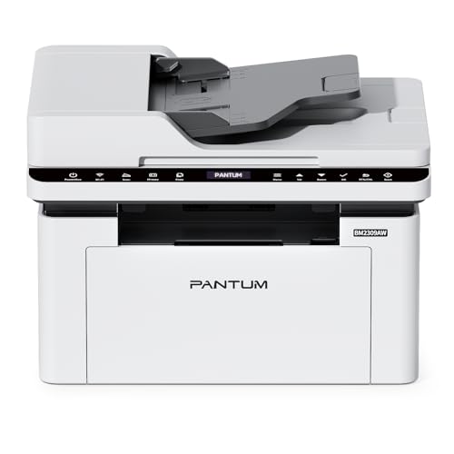 PANTUM BM2309AW Multifunction Laser Printer, Black and White, Print, Scanning, Copy 3in1 with ADF, WLAN & USB, A4, 20 ppm, Airprint/Mopria APP