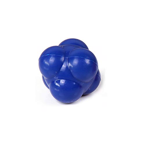 Xeminor 1PCS Silicone Hexagonal Reaction Ball Training Speed Bouncing Ball Fitness Supplies for Improve Reaction Time Speed Agility Blue
