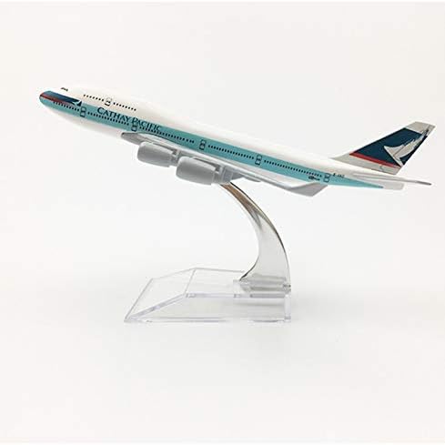DDUUOO Hong Kong Cathay Pacific Boeing 747 Airplane 16Cm Metal Alloy Diecast 1:400 Airplane Model Toys for Children Aeroplane Model