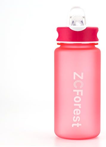 ZCForest Water Bottles 550ML Tritan Sports Travel Cup for Traveling Camping Running--Pink
