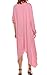 Meaneor Women's Long Sleeve Waterfall Asymmetric Drape Open Long Maxi Cardigan,  XX-Large, Pink