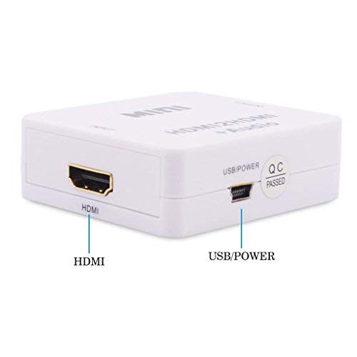 Gowoops 1080P Mini HDMI2HDMI Audio HD Converter HDMI to HDMI Audio Extractor Adapter switcher Video Audio Converter Adapter for PC Laptop HDTV Projector - Thumbnail 5