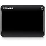 Toshiba Canvio Connect II 2TB Portable Hard Drive, Black(HDTC820XK3C1)