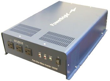 Power Bright APS2200-12 Pure Sine Power Inverter 2200 Watt continuous / 4400 watt Peak 12 Volt DC To 120 Volt AC