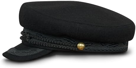 Sterkowski Model Hamburg Sailor Cap | Woolen Cloth Breton Cap for