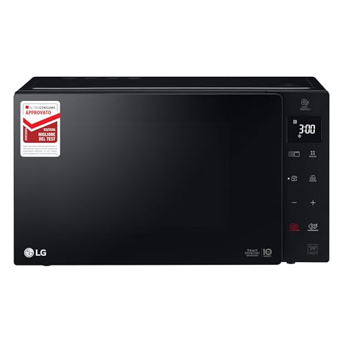 MH6535GIB Forno Microonde Smart Inverter con Grill al Quarzo, 25 Litri, 1150 W, Programmi Automatici, 5 Livelli di Potenza Regolabili - Nero Fumè