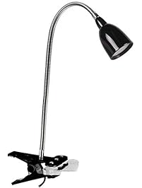 Newhouse Lighting 3W Energy-Efficient LED Clamp Lamp Light, Black