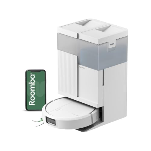 iRobot Roomba® Plus 515 Combo Roboter + AutoWash™ Dock, 22Kpa, Multifunktions‑Dock, Wäscht und trocknet die Wischpads bei heißer Temperatur, Clearview