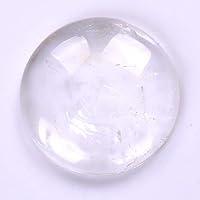 HUNGUPA- Natural Rock Clear Quartz Crystal Ur Stone Round Cabochon Cab Flatback Gemstone Pick Wholesale - Stone Blank Cameo Quartz Cabochon Genuine Quartz Figurines 10mm