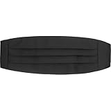 Kyle Thomas Men's 4 Pleat Satin Cummerbund