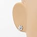 Stainless Steel Cute Flower Post Stud Earrings For Women Girls Gold Silver 9mm