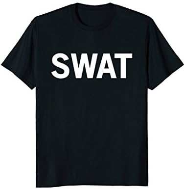 Mens Shirt that says SWAT T-shirt for SWAT Tee for Officers Mens Small Black