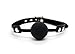 Gag - Soft Silicone Ball Gag - The Beginner Gifts for BDSM Fetish Sexy Bondage Restraints(pink) (black)