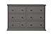 DaVinci Signature 6-Drawer Double Dresser in Slate