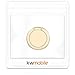 kwmobile Mobile Phone Ring – Metal Phone Ring with 360° Rotation and Stand Function – Self-Adhesive Finger Holder – Gold