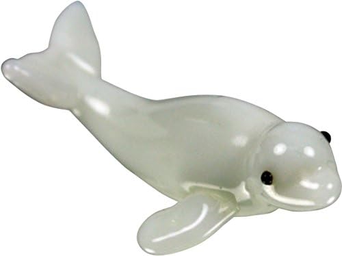 Looking Glass Belinda The Beluga Whale Miniature Glass Collectible, Pack of 1