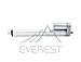 Everest 12" 12 Heavy Duty Linear Actuator Stroke 200 Pound Max Lift DC 12v Volt