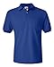Men's 5.2 oz Hanes STEDMAN Blended Jersey Pocket Polo,Deep Royal,XL
