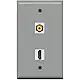 RiteAV - 1 RCA Yellow for Subwoofer/Audio and 1 HDMI Port Wall Plate