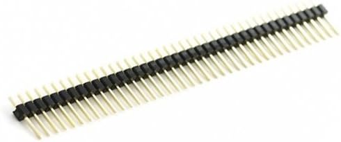 Twisted Quads 0.100" (2.54 mm) Breakaway Male Header: 1×40-Pin, Straight, Black