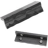 DEF 4" Vise Jaws Pads with magnetic, Soft Vice Jaws Cover, Multi-Purpose Protector for Any Metal Bench Vice, Set of 2, inch, Black
