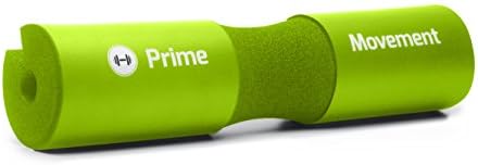 Squat Pad by PrimeMovement Barbell pad for Squats, Hip Thrusts, Weighted Lunges, Squat Sponge Relieving Pressure On shoulders and neck (Green)
