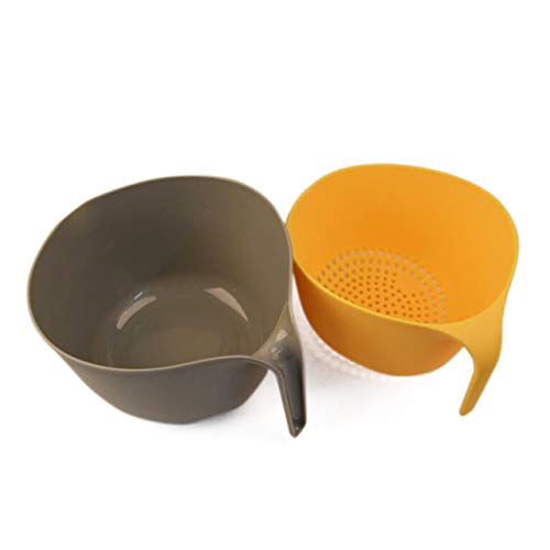 Kitchen Colander And Strainer Bowls Set,2 In 1 Fruit Vegetable Washing