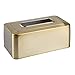 mDesign Metal Modern Tissue Box Cover Decorative Rectangular Facial Tissues Holder for Bathroom, Vanity, Countertop, Bedroom, Night Stand; Holds Tissue Boxes up to 4