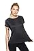 5 Pack: Womens Quick Dry Fit Dri Fit Active Wear Yoga Workout Athletic Tops Essentials Clothes Running Gym Zumba Exercise Ladies Short Sleeve Crew Neck T-Shirt - Set 3,L