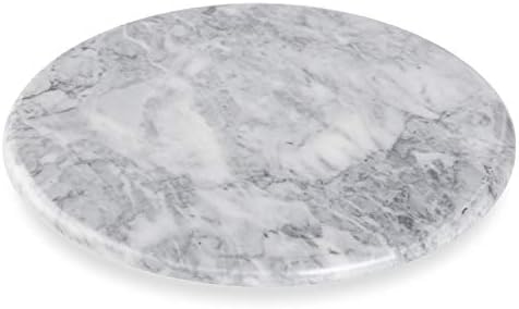AntTech Premium Marble Lazy Susan White Kitchen Turntable -9.8” Diameter