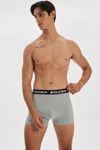 Kit 6 Cuecas Masculinas Boxer Algodão Sem Costura Lateral Polo Wear