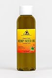 Hemp Seed Oil Unrefined Organic Virgin Carrier Cold Pressed Pure 2 oz