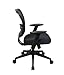 SPACE Air Grid Mid-Back Swivel Chair, Black, 20-1/2 x 19-1/2 x 42h